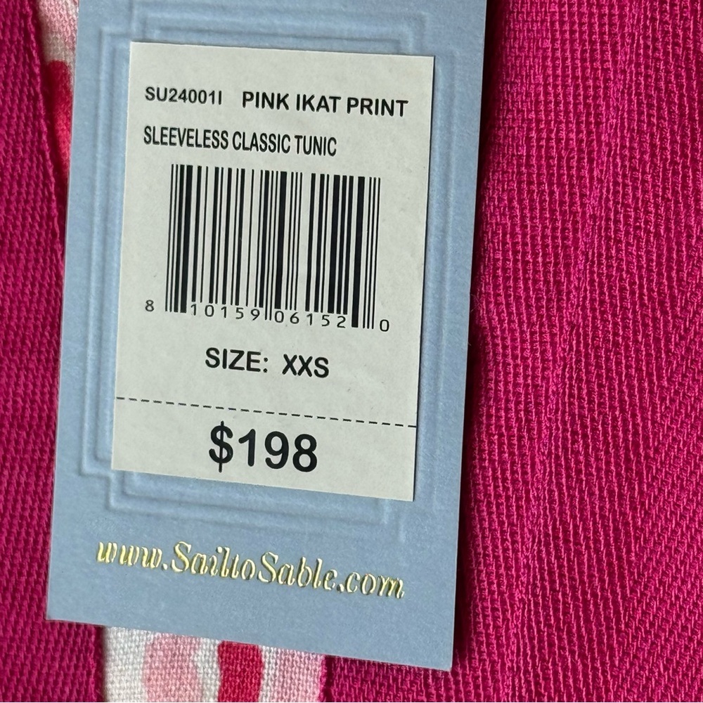 NWT STS Sail to Sable Pink Ikat Dress Classic Tunic - Picture 9 of 11